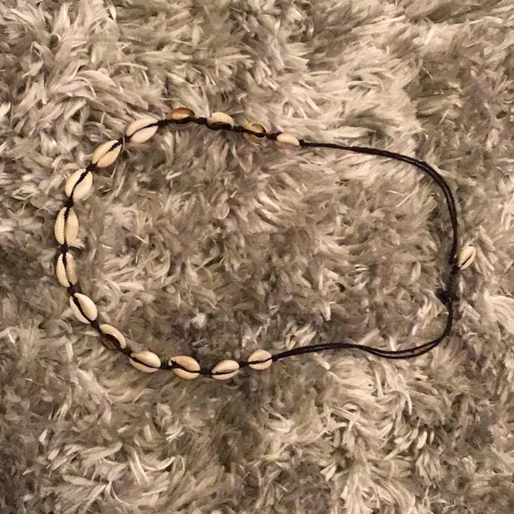 Adjustable White puka shell necklace